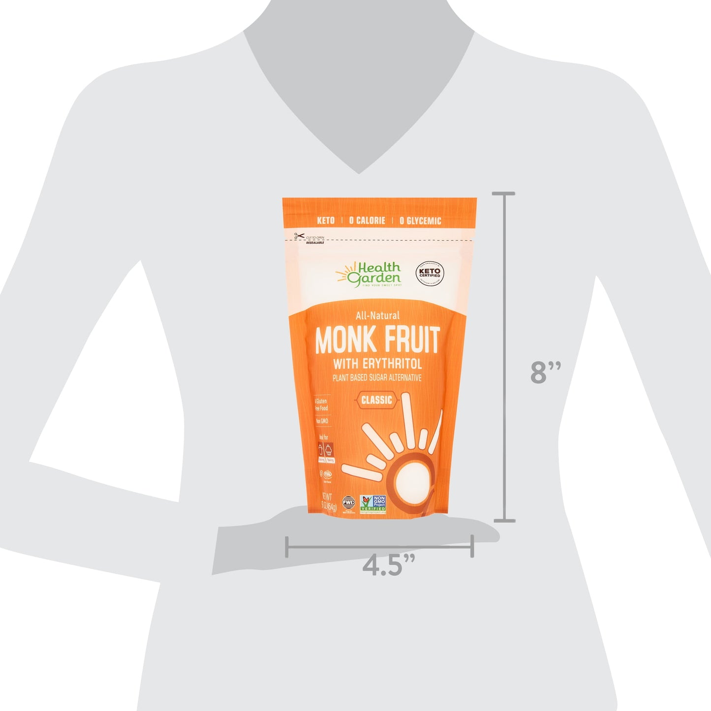 Classic Monk Fruit Sweetener, 16 Oz