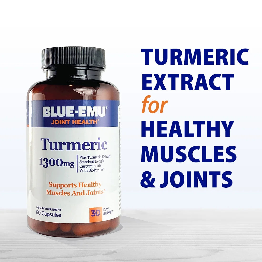 Joint Health Turmeric plus Bioperine Black Pepper Supplement, Joint Health, 60 Capsules