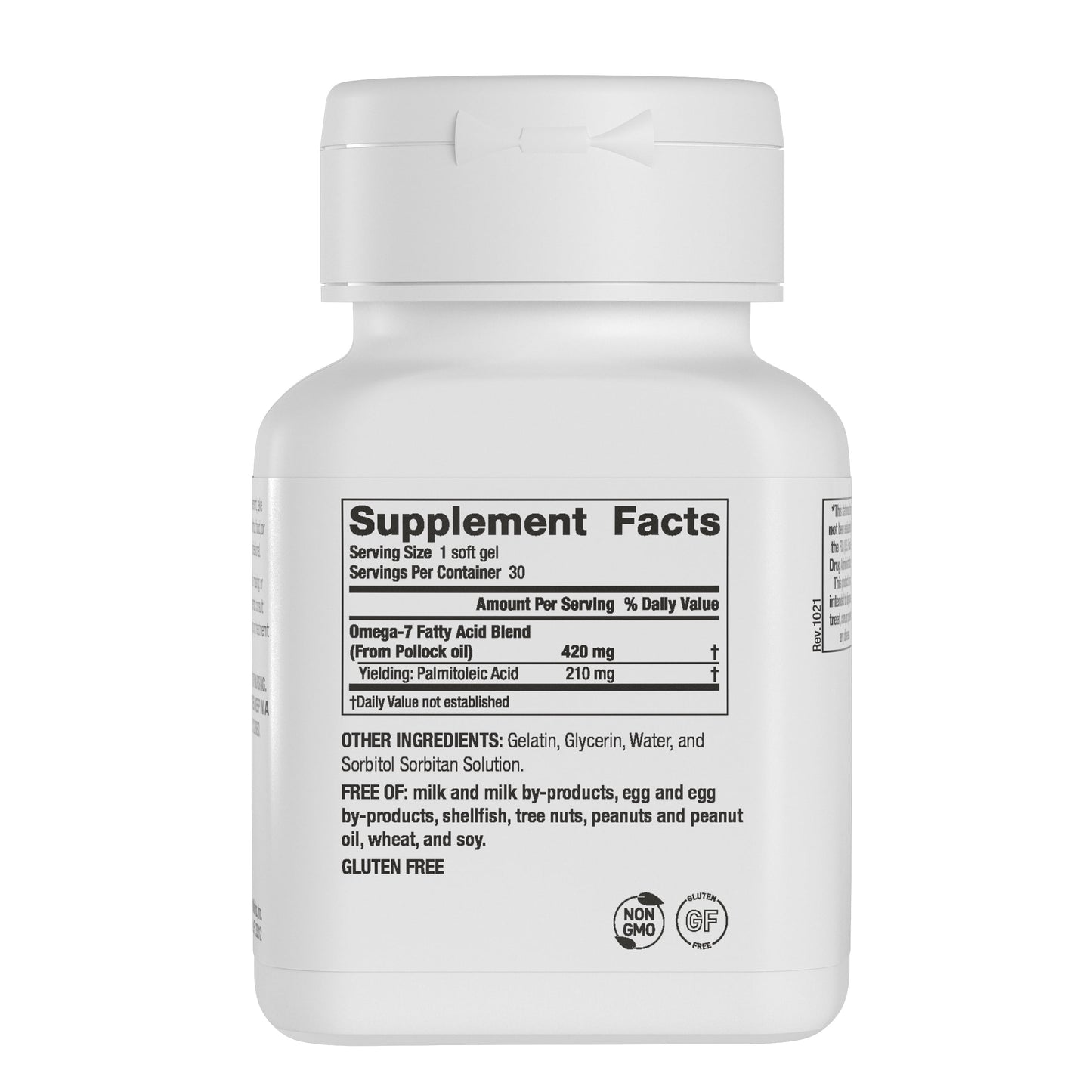 Heartxl, High Potency Omega-7 Blend, Cardiovascular Health Support, Promotes Healthy Metabolism, Gluten-Free Heart Health Supplement, 30 Soft Gels