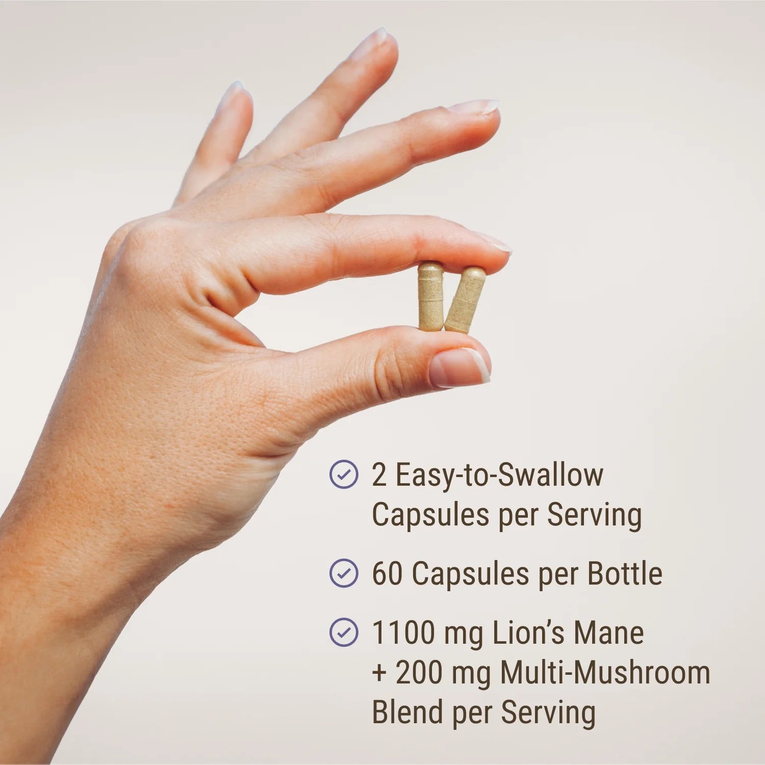 Lion’S Mane + Mushroom Blend with Cordyceps, Turkey Tail, and Reishi - for Cognitive Health and Gut Health | by  - 30 Servings