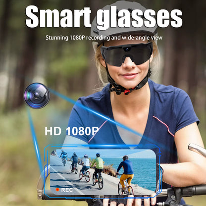 Cycling Action Sunglasses 64G ROM Sport Camera Sunglasses Sports Wearable Glasses Suitable for Men and Women