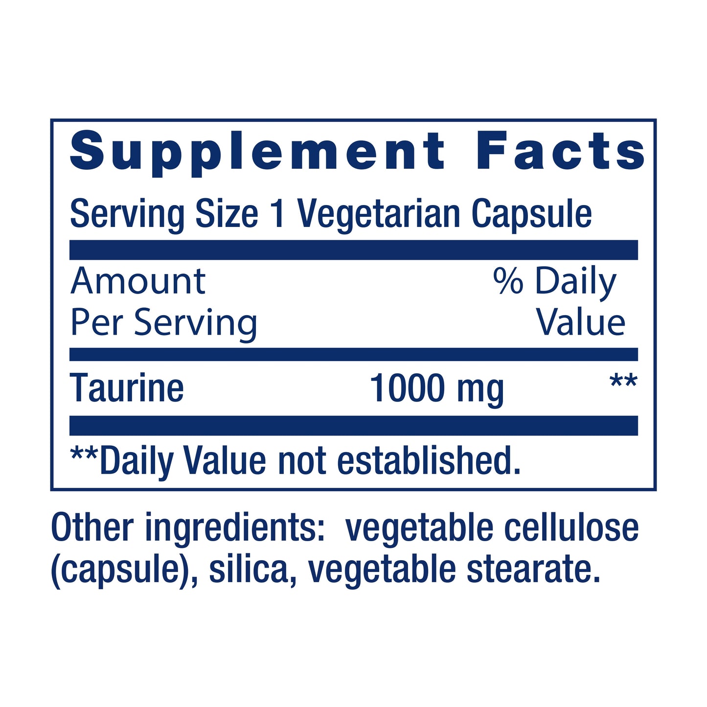 Taurine, Pure Taurine Amino Acid Supplement, Heart Health, Liver Health, Brain Health, Longevity, Muscle and Exercise, 1000 Mg Dose, Non-Gmo, Gluten-Free, 90 Vegetarian Capsules