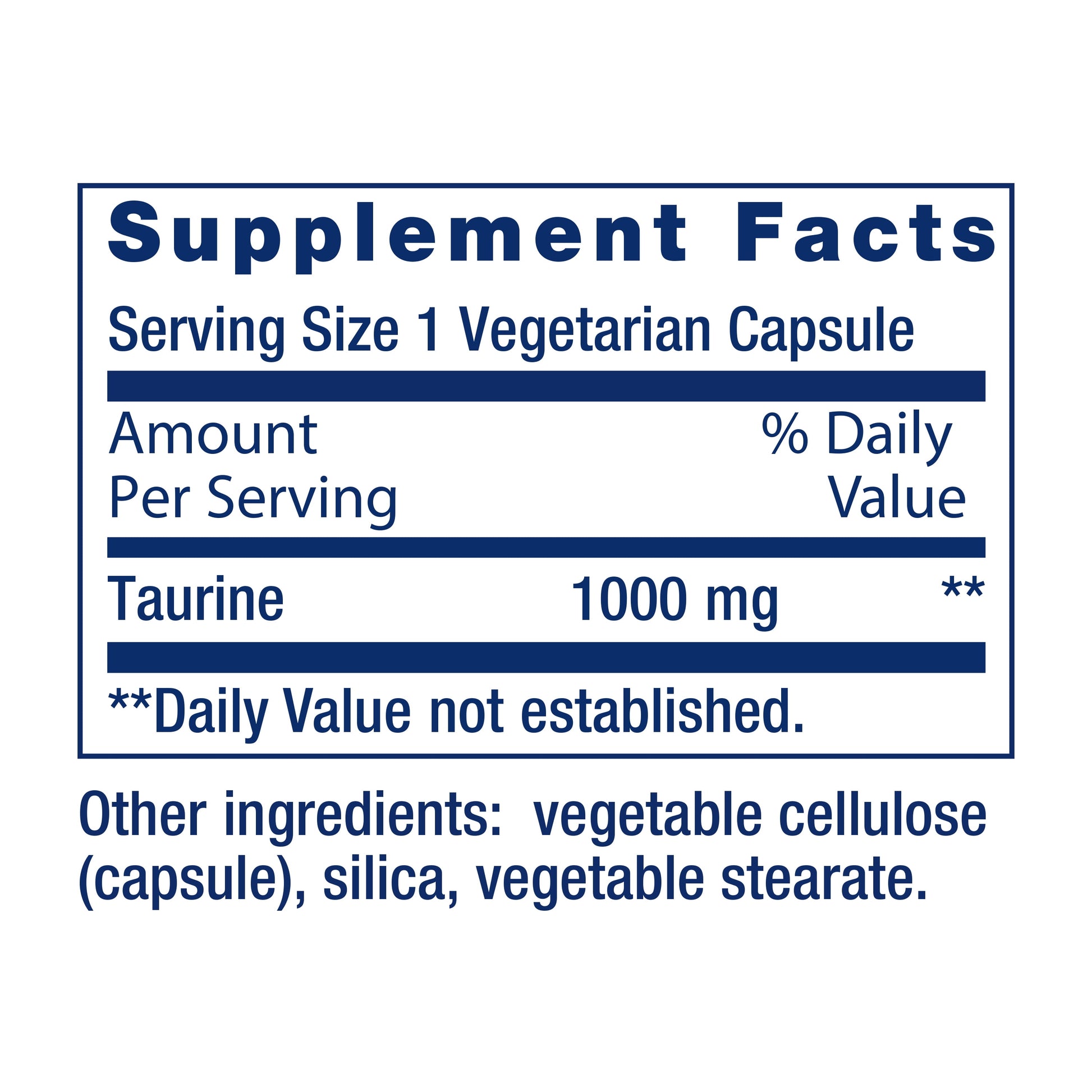 Taurine, Pure Taurine Amino Acid Supplement, Heart Health, Liver Health, Brain Health, Longevity, Muscle and Exercise, 1000 Mg Dose, Non-Gmo, Gluten-Free, 90 Vegetarian Capsules