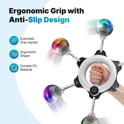 Merach 360° Rotating Wrist and Forearm Trainer - Upper Body Strengthening Tool for Arms, Shoulders, and Chest - Portable Fitness Equipment for Home and Gym Use