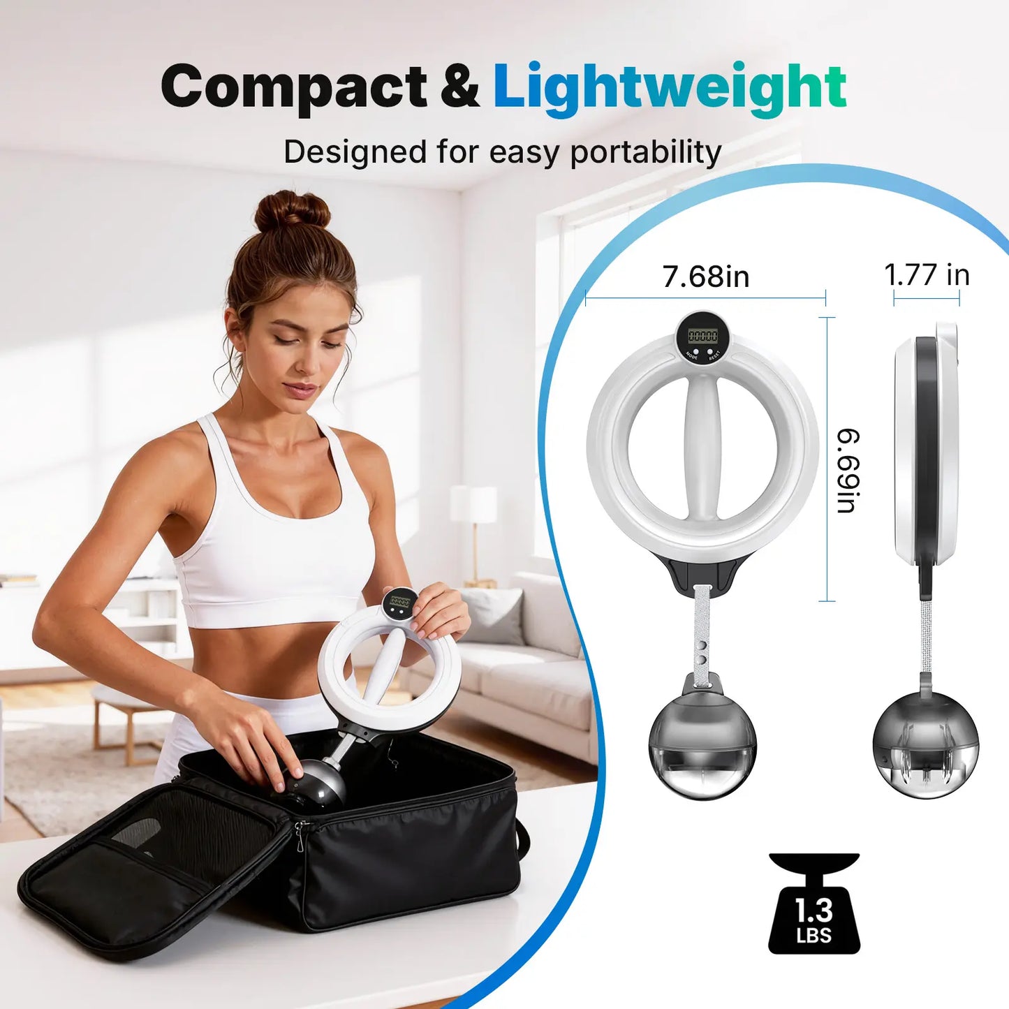 Merach 360° Rotating Wrist and Forearm Trainer - Upper Body Strengthening Tool for Arms, Shoulders, and Chest - Portable Fitness Equipment for Home and Gym Use